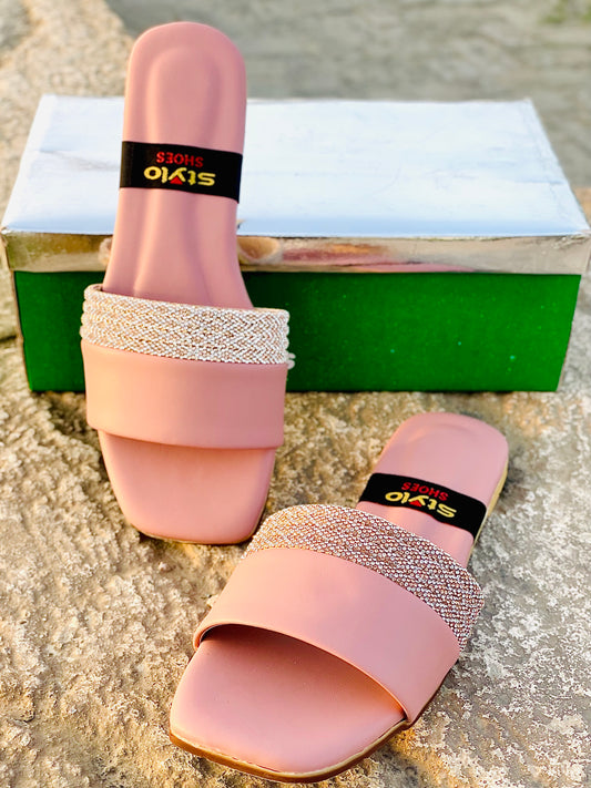 PEACH PINK GLAM FLAT✨