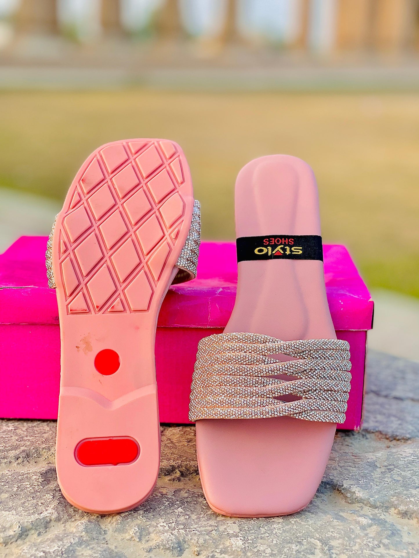 Elegant Soft Pink Slippers