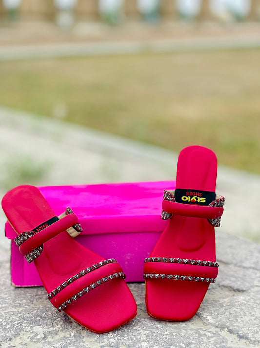 ✨ Stylish Red Women’s Slippers