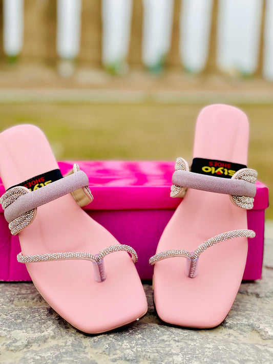 Pink Elegant Women’s Slippers